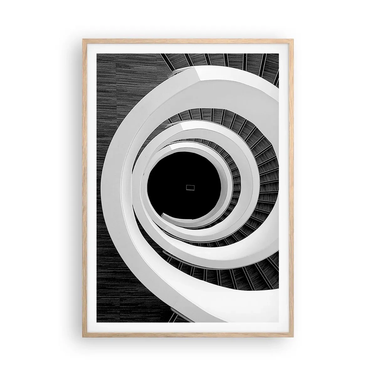 Poster in einem Rahmen aus heller Eiche - Zum Kern der Sache - 70x100 cm
