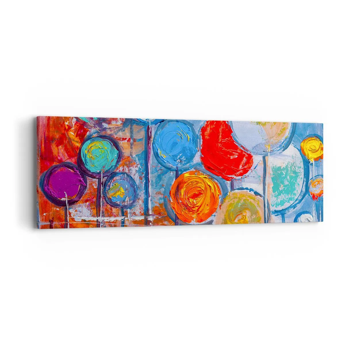 Bild auf Leinwand - Leinwandbild - Wunder am Stiel - 90x30 cm