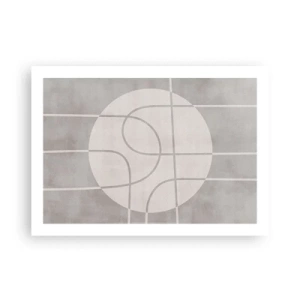 Poster - Kreisförmig und geradeaus - 70x50 cm