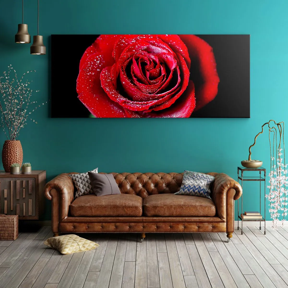 Bild auf Leinwand - Leinwandbild - Das ist Liebe - 90x30 cm
