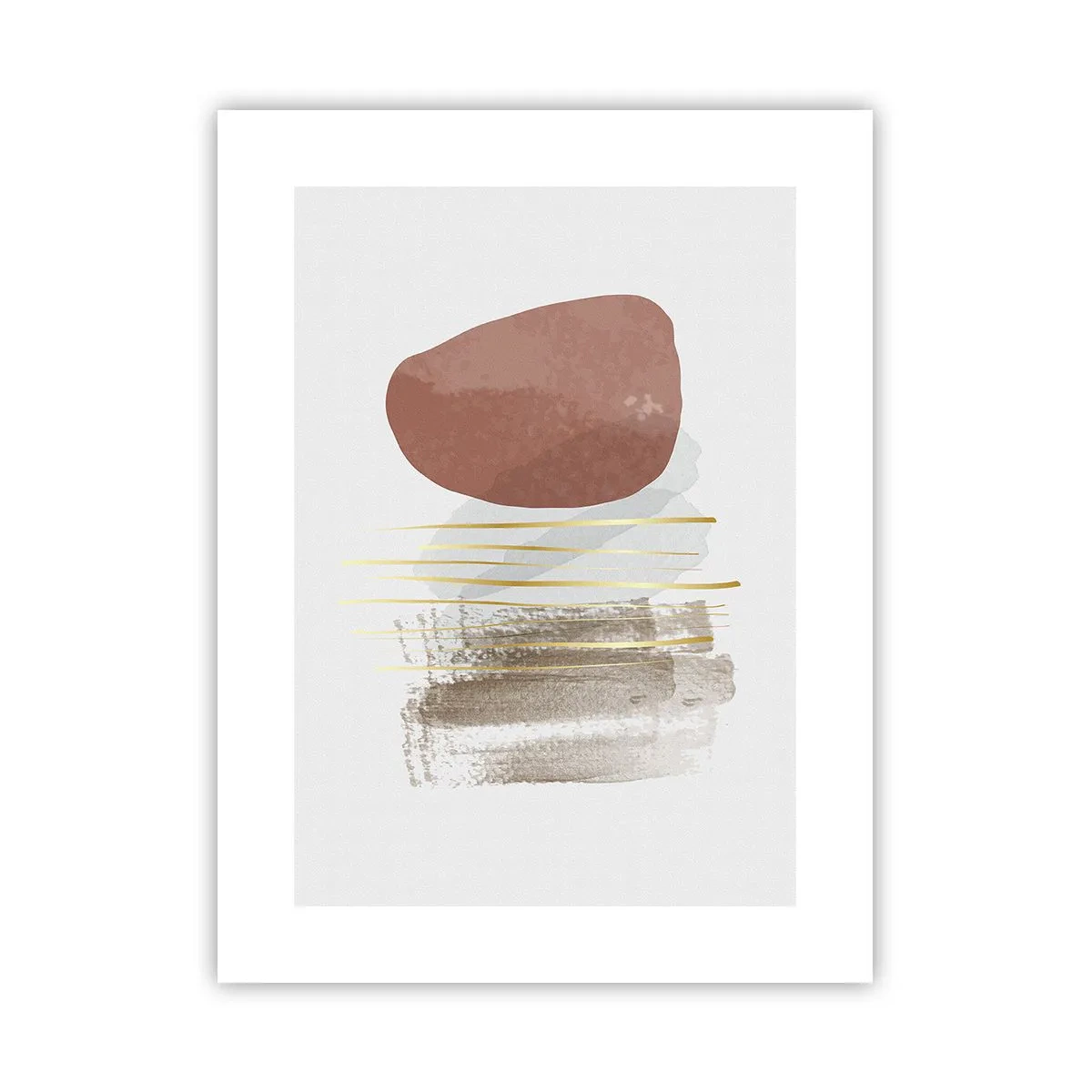 Poster - Abstrakte Kolonnade - 30x40 cm