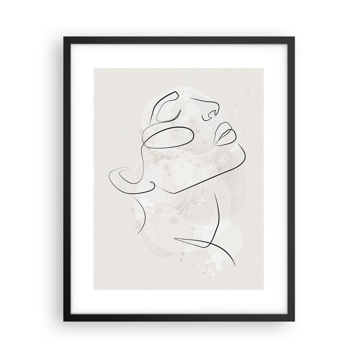 Poster in einem schwarzem Rahmen - Die Umrisse eines Traums - 40x50 cm