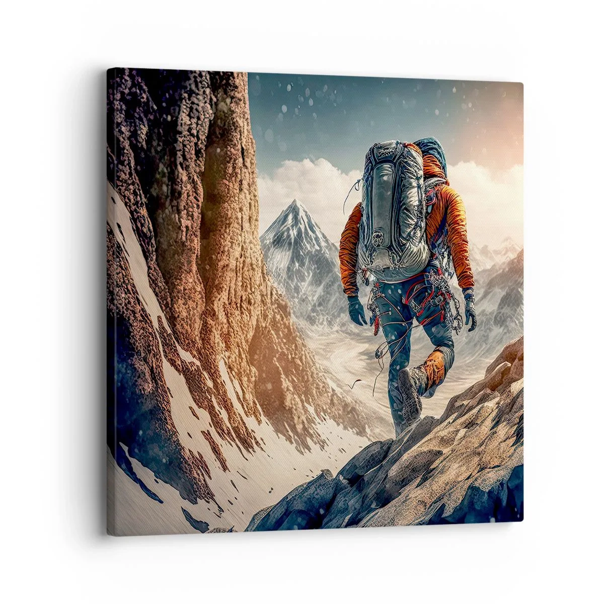 Bild auf Leinwand - Leinwandbild - Einsamer Krieger - 30x30 cm