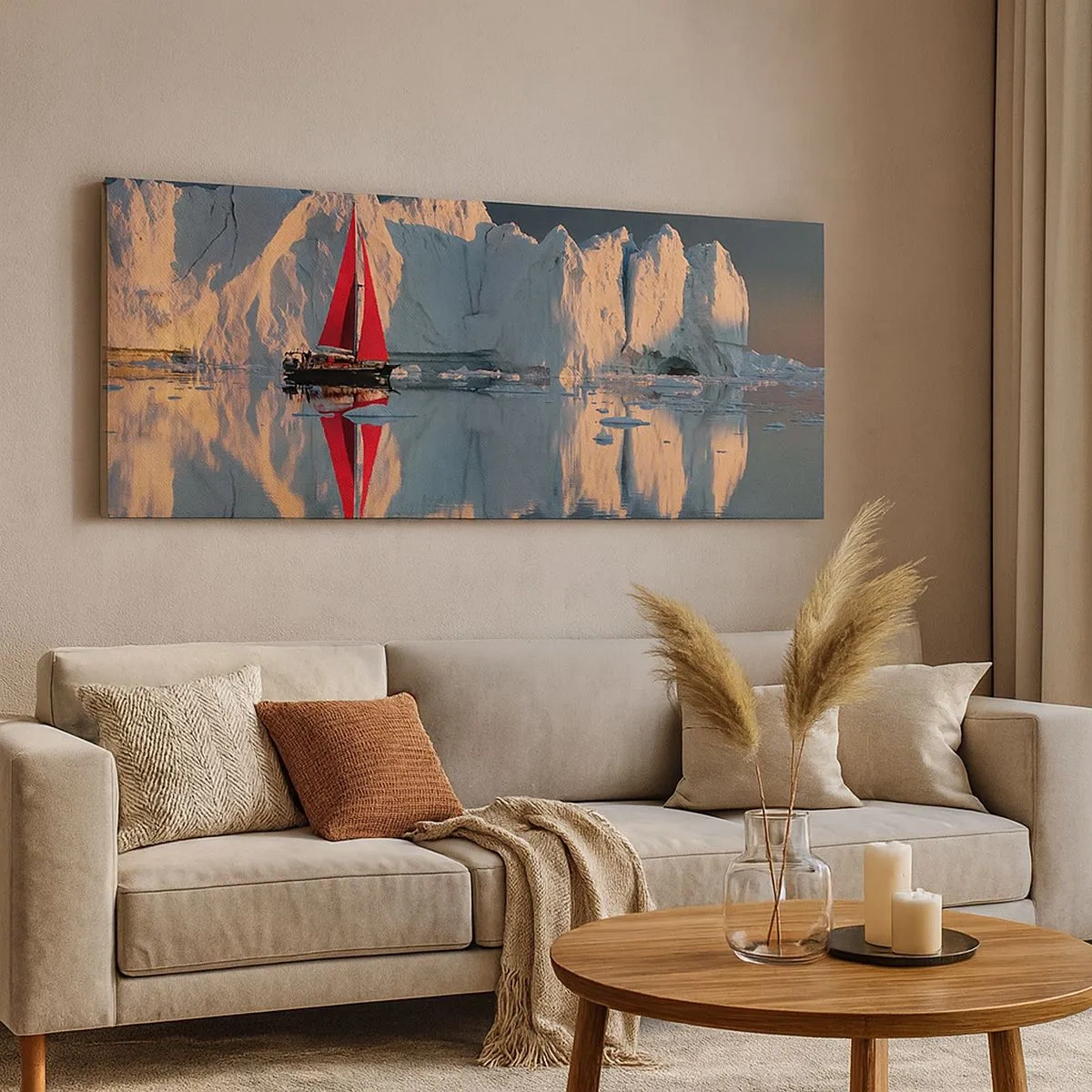Bild auf Leinwand - Leinwandbild - Am Rande der Welt - 100x40 cm