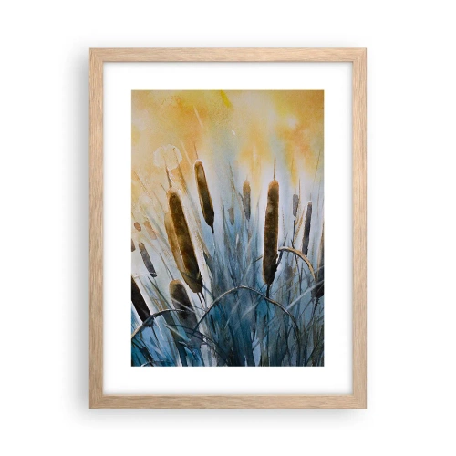 Poster in einem Rahmen aus heller Eiche - Die Kälte des Wassers, die Hitze der Sonne - 30x40 cm