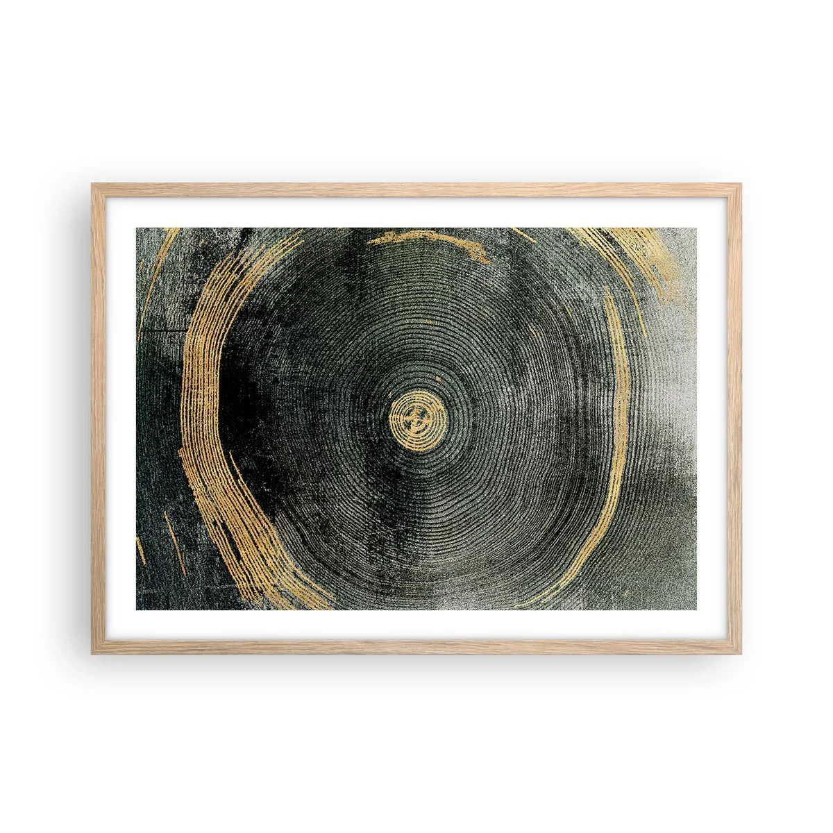 Poster in einem Rahmen aus heller Eiche - Veränderung und Beständigkeit - 70x50 cm