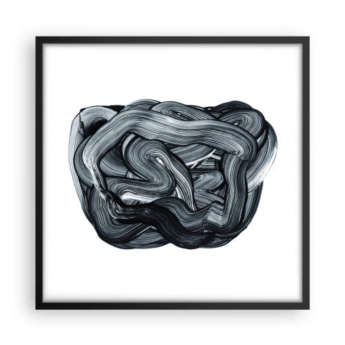 Poster in einem schwarzem Rahmen - Es ist nicht so einfach - 50x50 cm