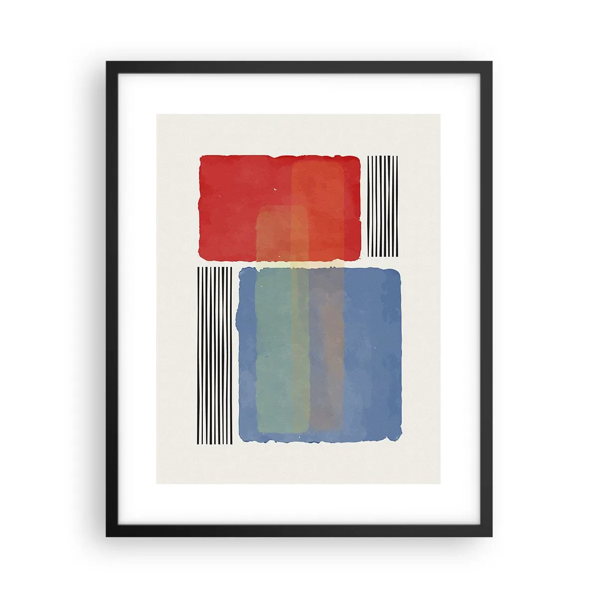 Poster in einem schwarzem Rahmen - Der Geist und der Buchstabe der Geometrie - 40x50 cm