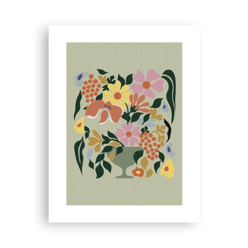 Poster - Strauß voller Leben - 30x40 cm