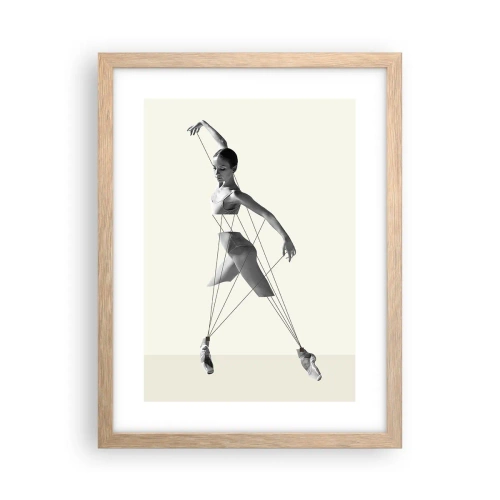 Poster in einem Rahmen aus heller Eiche - Im Theater der Welt - 30x40 cm