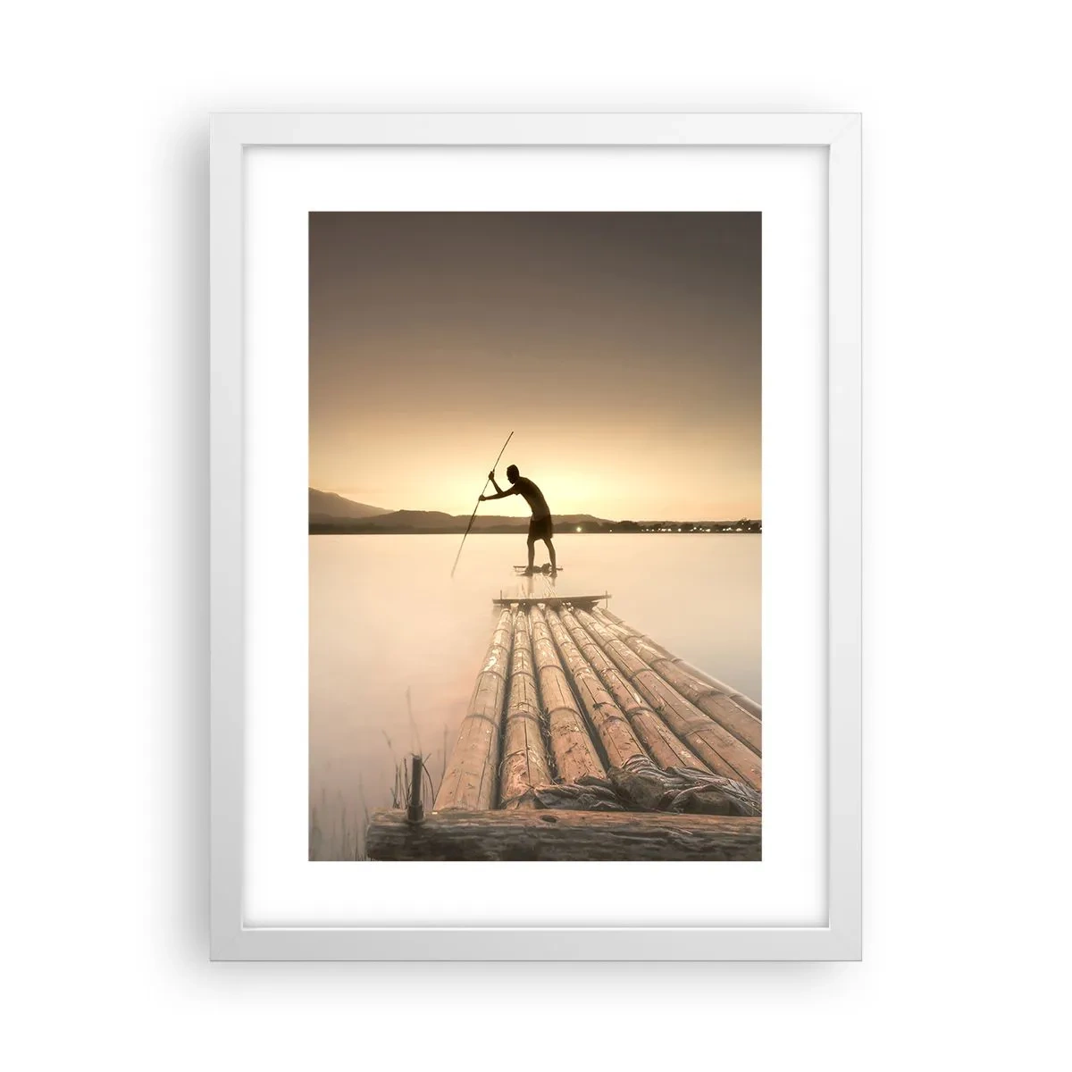 Poster in einem weißen Rahmen - Vor dem schlafen gehen - 30x40 cm
