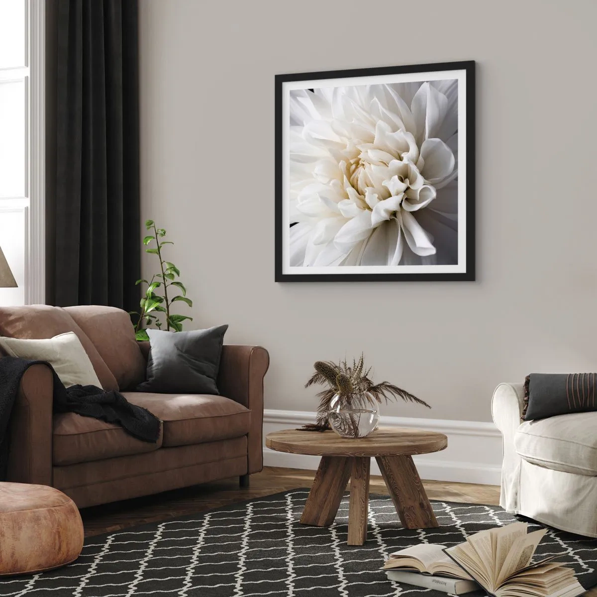 Poster in einem schwarzem Rahmen - Der Morgen der Braut - 50x50 cm