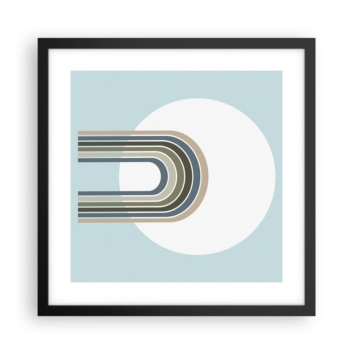 Poster in einem schwarzem Rahmen - Unwiderstehliche Anziehungskraft - 40x40 cm