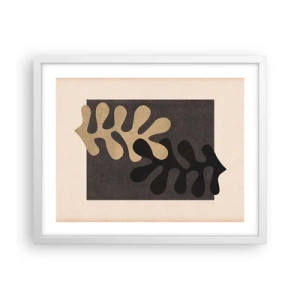 Poster in einem weißen Rahmen - Abwesenheit und Ergänzung - 50x40 cm