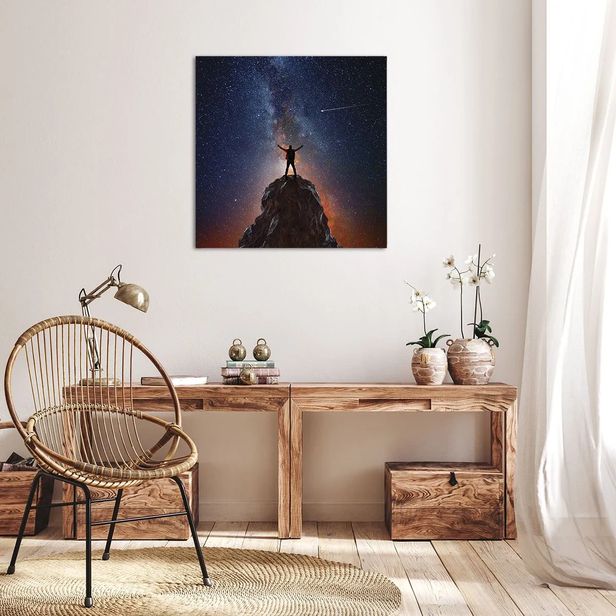 Bild auf Leinwand - Leinwandbild - Die Macht ist mit mir! - 50x50 cm