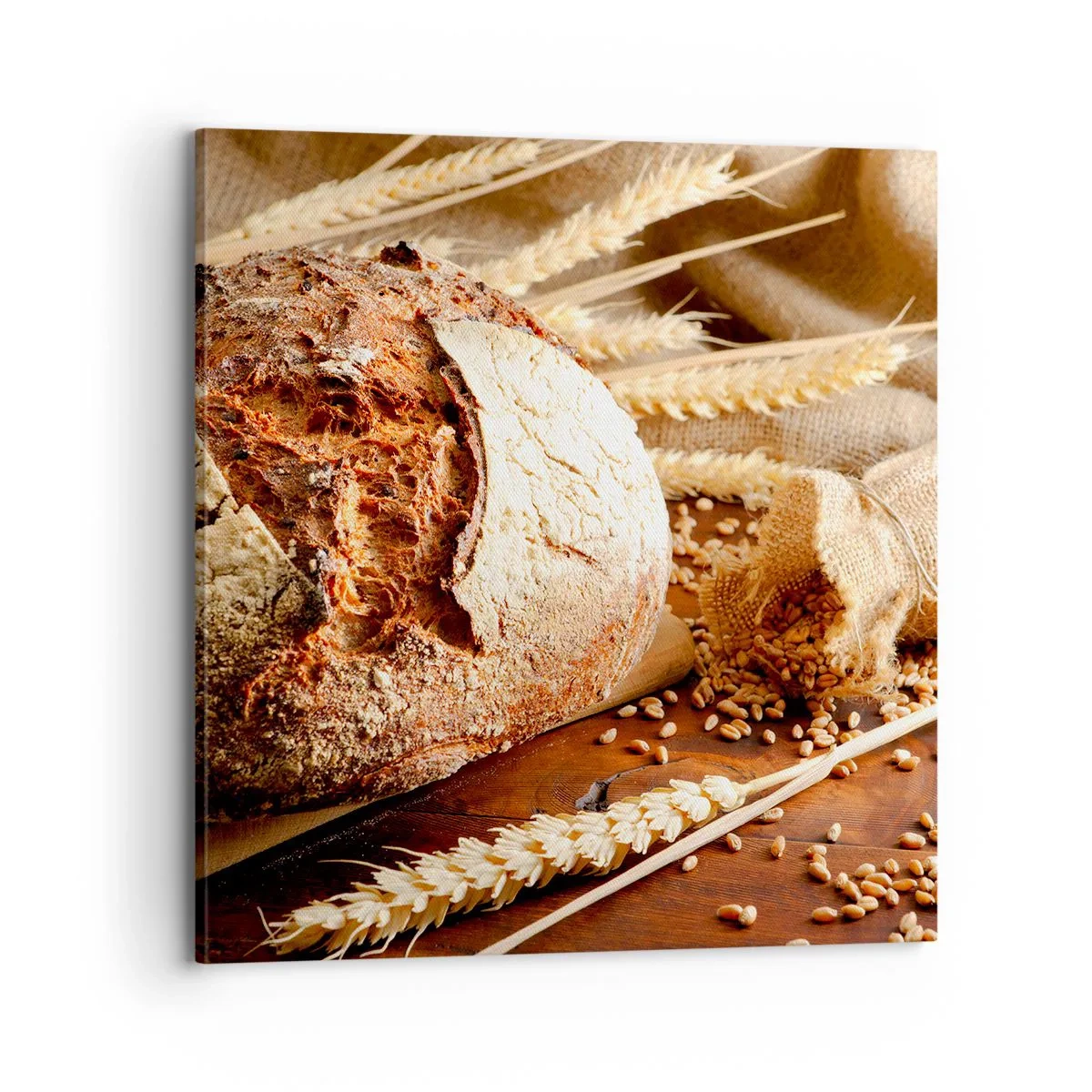 Bild auf Leinwand - Leinwandbild - Appetitanregend, duftend, knackig - 70x70 cm