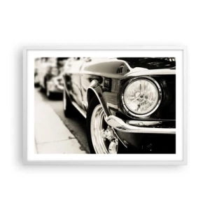 Poster in einem weißen Rahmen - Dauerhafter Glanz - 70x50 cm