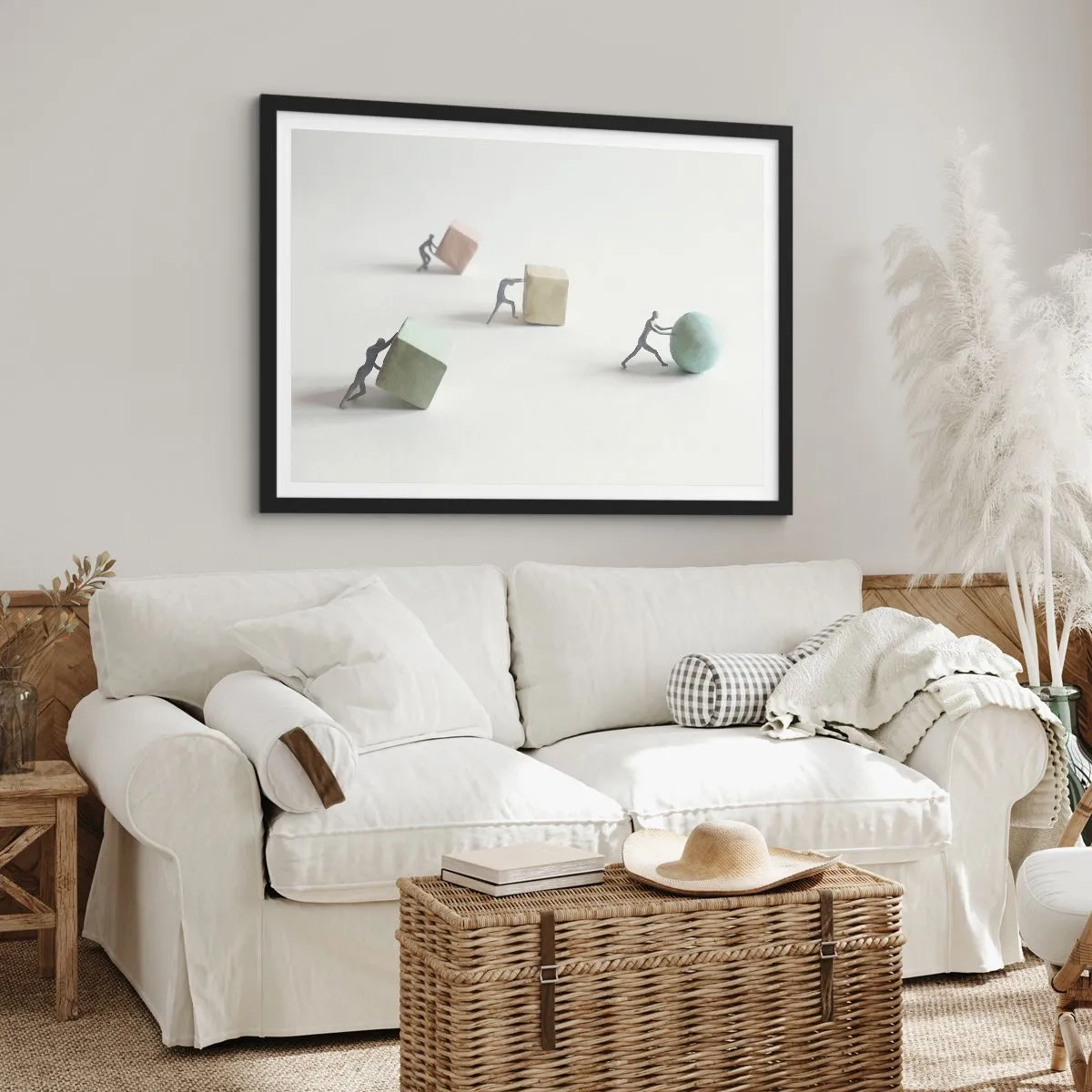 Poster in einem schwarzem Rahmen - Pures Leben - 40x30 cm