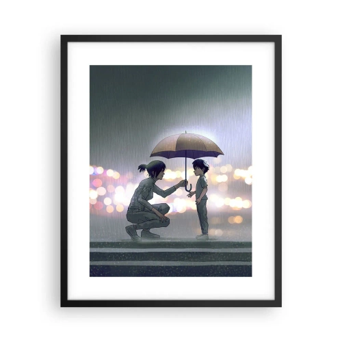 Poster in einem schwarzem Rahmen - Und jetzt ist alles in Ordnung - 40x50 cm