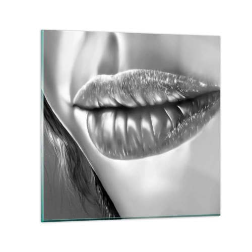 Glasbild - Bild auf glas - Ich weiß, was du denkst… - 60x60 cm