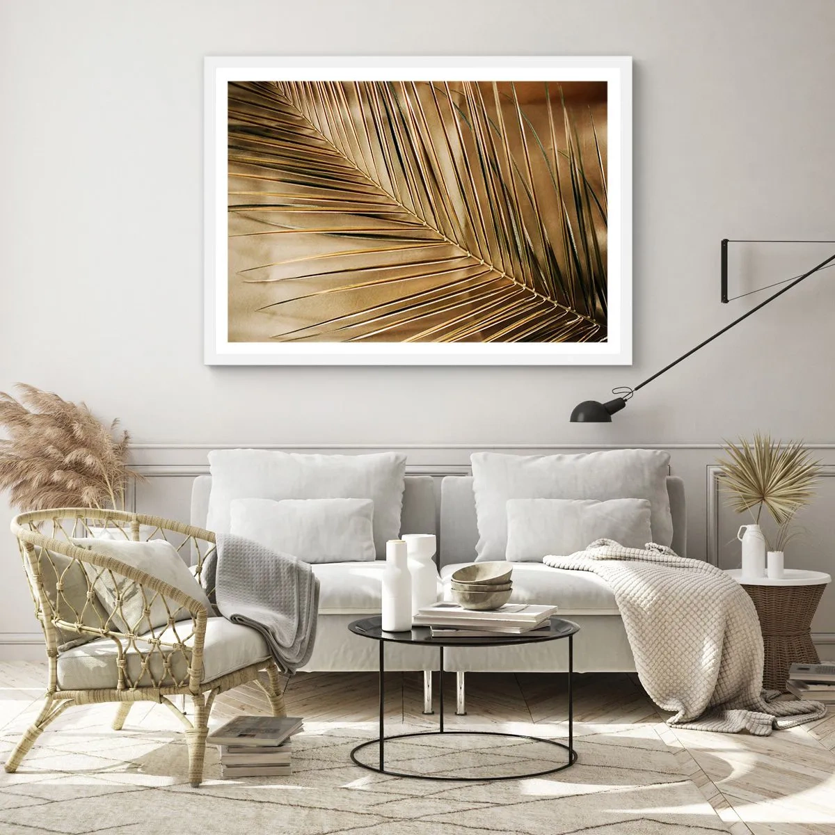 Poster in einem weißen Rahmen - Natürliche Kolonnade - 70x50 cm