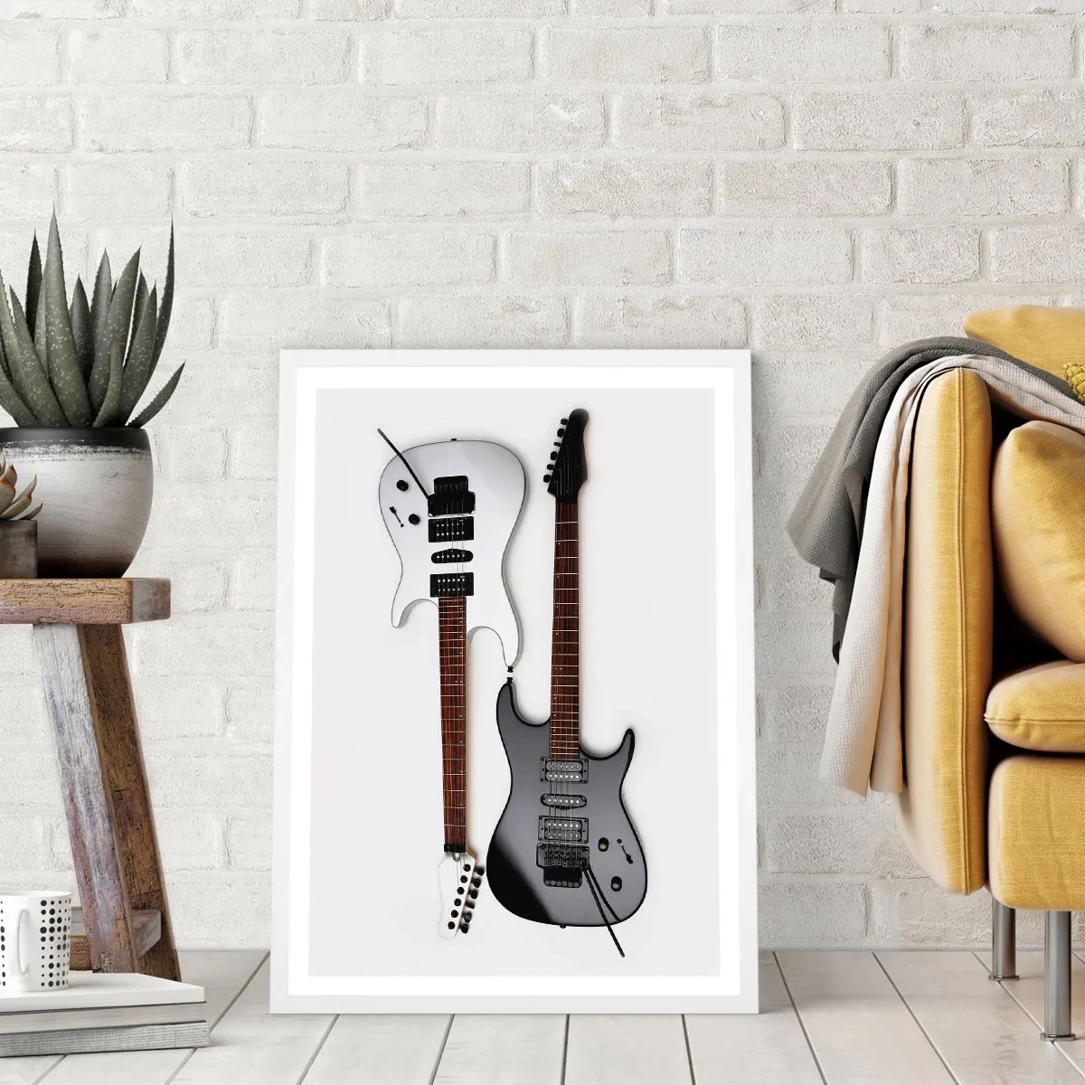 Poster in einem weißen Rahmen - Harmonie der Formen - 50x70 cm