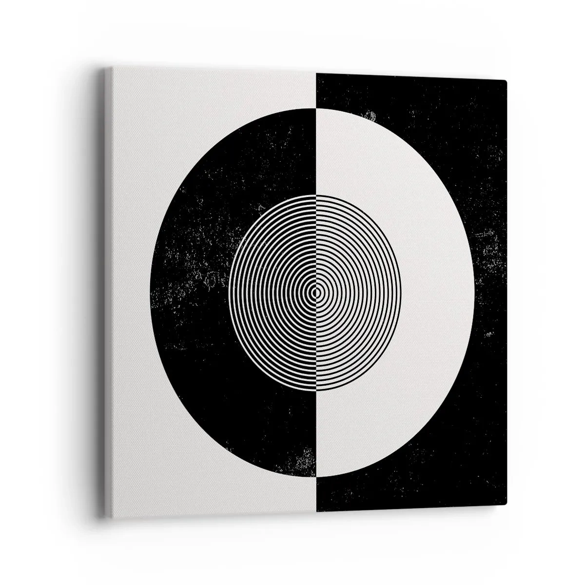 Bild auf Leinwand - Leinwandbild - Harmonie in Schwarz und Weiß - 40x40 cm