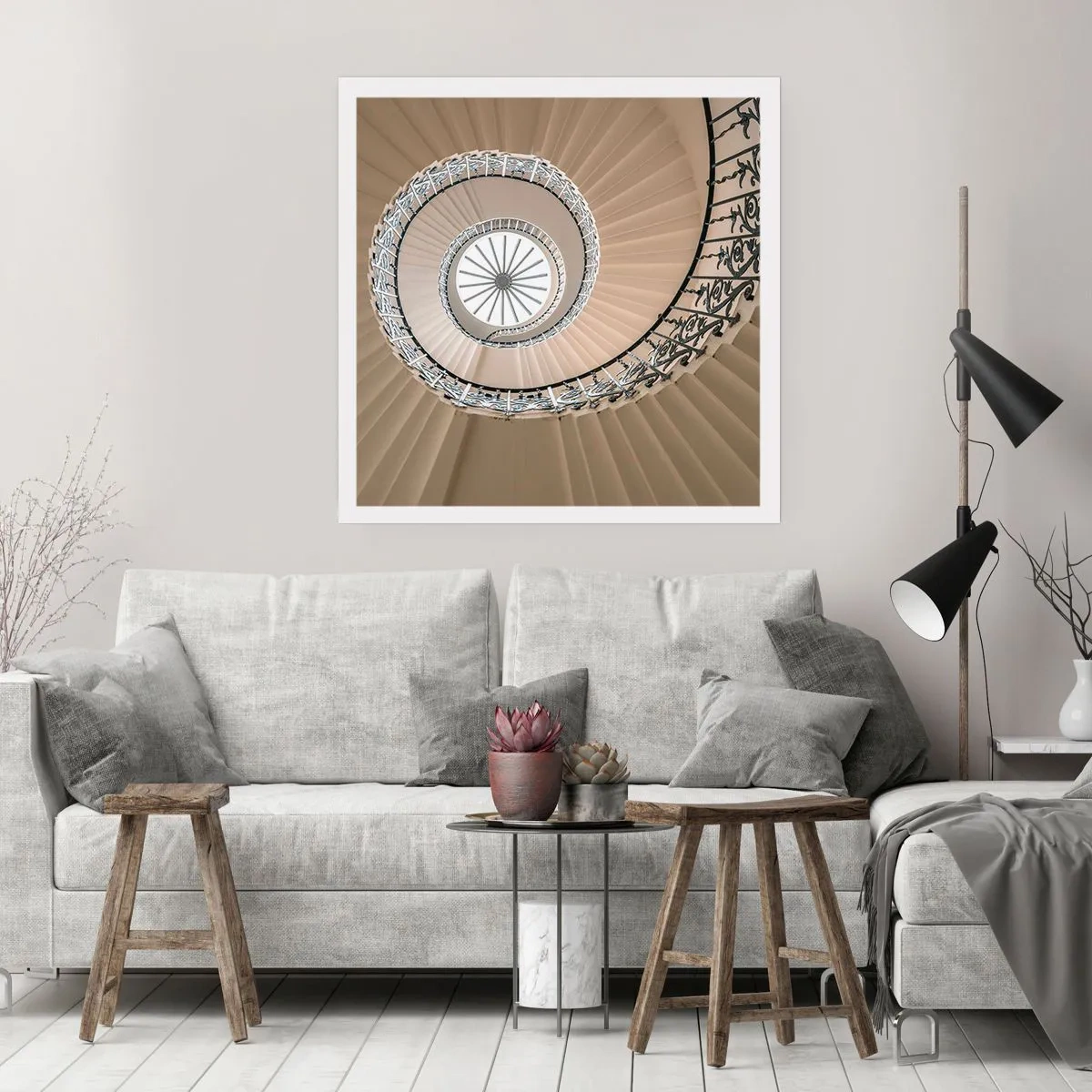 Poster - Im Inneren der Muschel - 40x40 cm