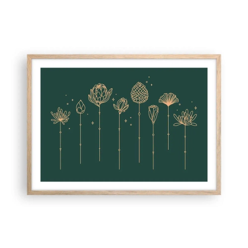 Poster in einem Rahmen aus heller Eiche - Familie ZIÓŁkowski - 70x50 cm