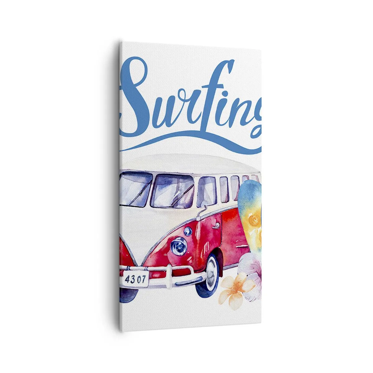 Bild auf Leinwand - Leinwandbild - Gurke - ein Klassiker für einen Surfer - 55x100 cm