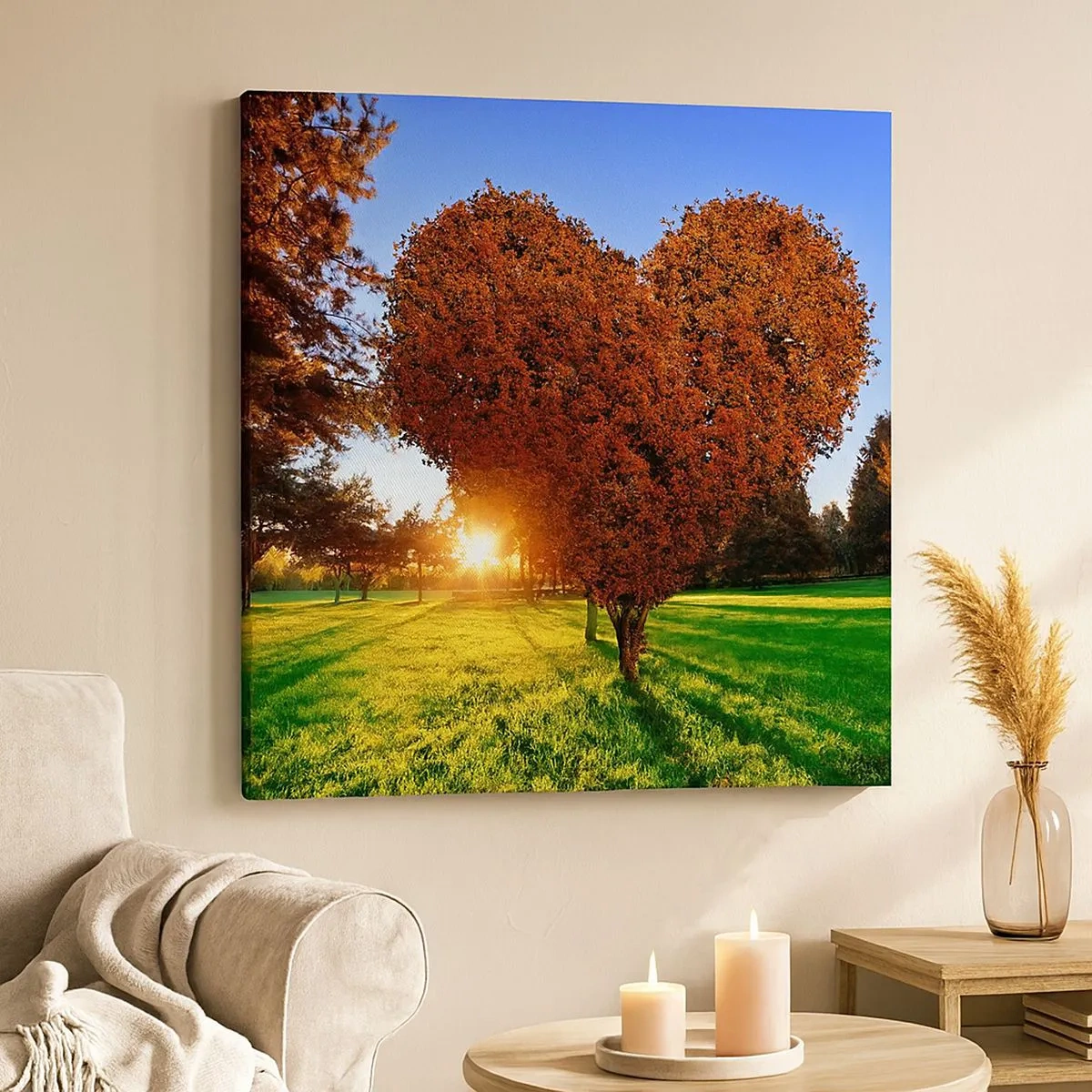 Bild auf Leinwand - Leinwandbild - Und wie man den Herbst nicht liebt - 30x30 cm
