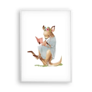 Poster in einem weißen Rahmen - Lies mir vor Mama - 70x100 cm