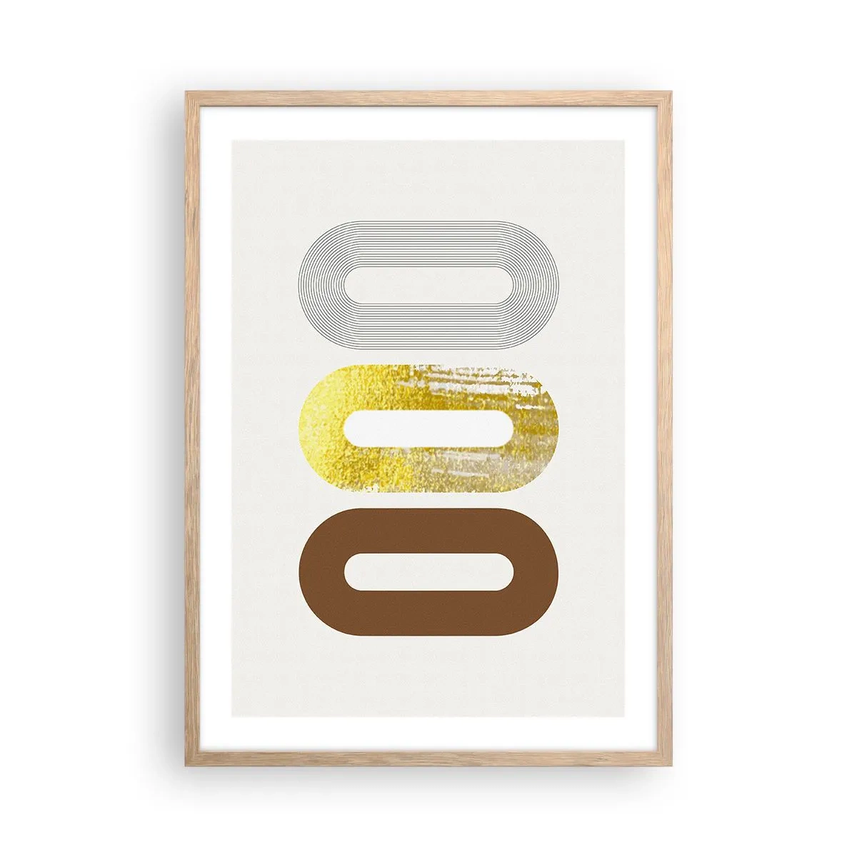 Poster in einem Rahmen aus heller Eiche - Oooh! - 50x70 cm