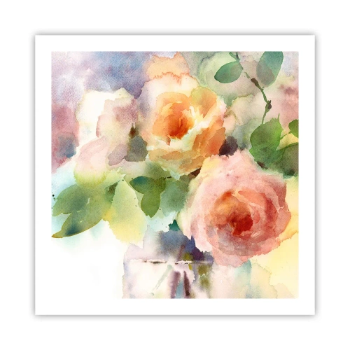 Poster - Zart wie Aquarell - 60x60 cm