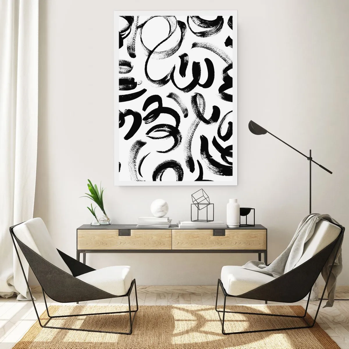 Poster - Schwarz auf Weiß - 70x100 cm