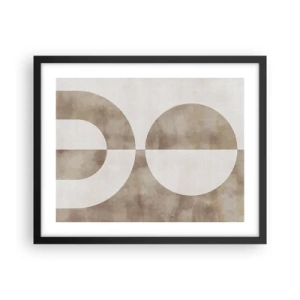 Poster in einem schwarzem Rahmen - Ähnlichkeiten und Unterschiede - 50x40 cm