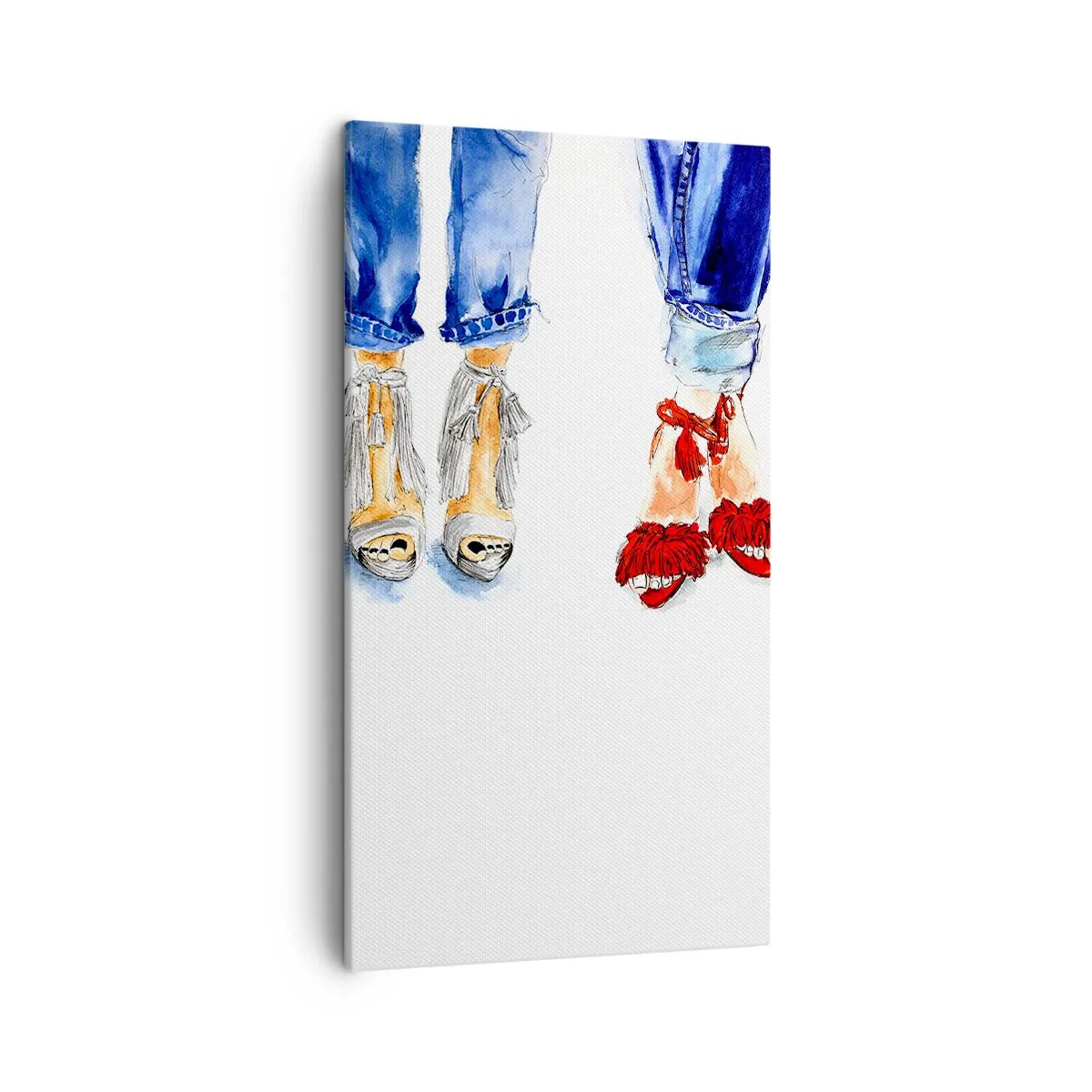 Bild auf Leinwand - Leinwandbild - Vielleicht gehen wir spazieren? - 45x80 cm