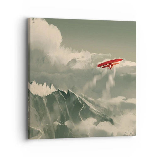 Bild auf Leinwand - Leinwandbild - Furchtloser Pionier - 30x30 cm