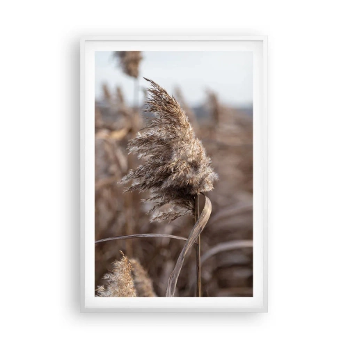 Poster in einem weißen Rahmen - Zeit, mit dem Wind zu gehen - 61x91 cm