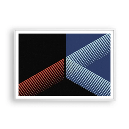 Poster in einem weißen Rahmen - Eine einfache Geschichte - 100x70 cm