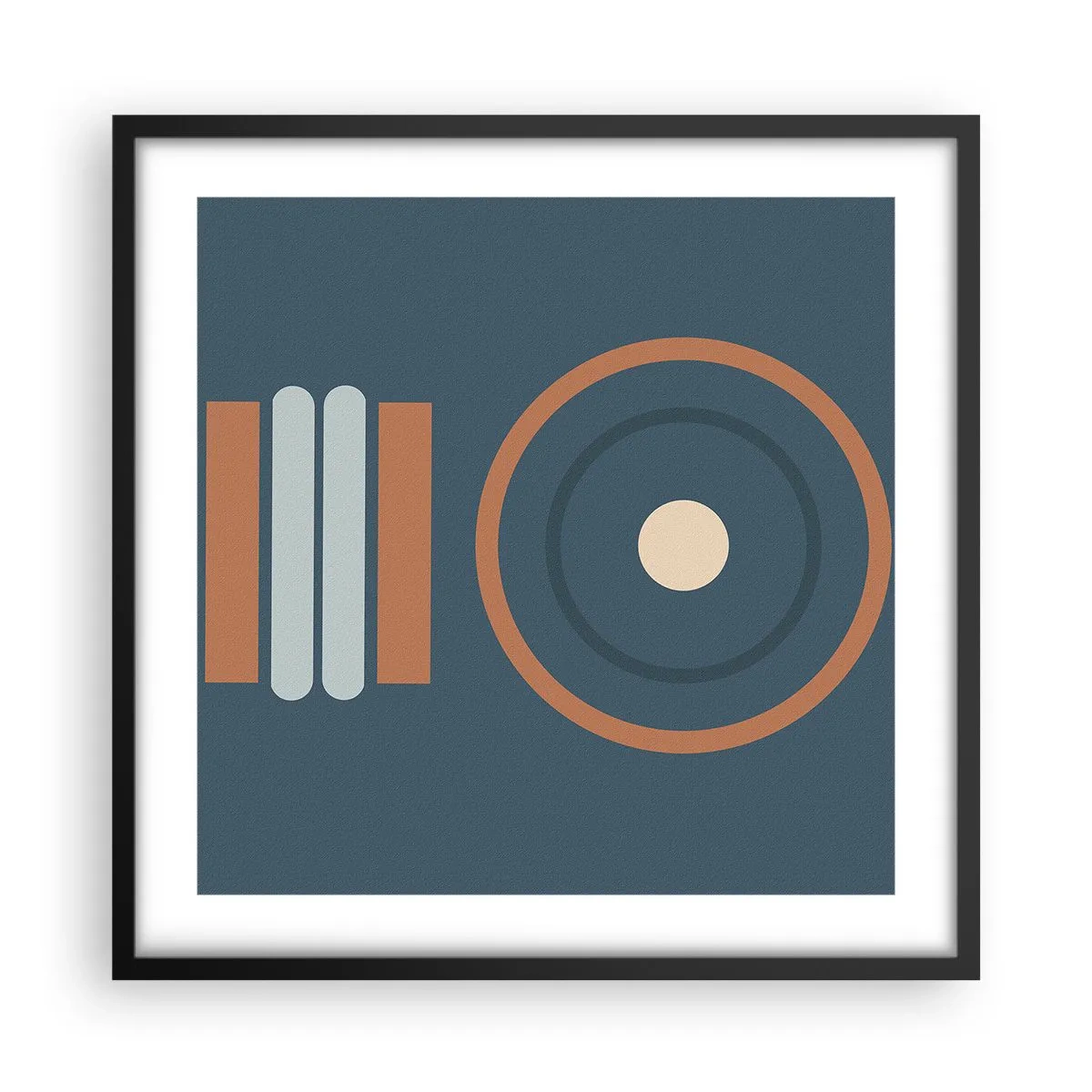 Poster in einem schwarzem Rahmen - Das Wesen der Dinge - 50x50 cm