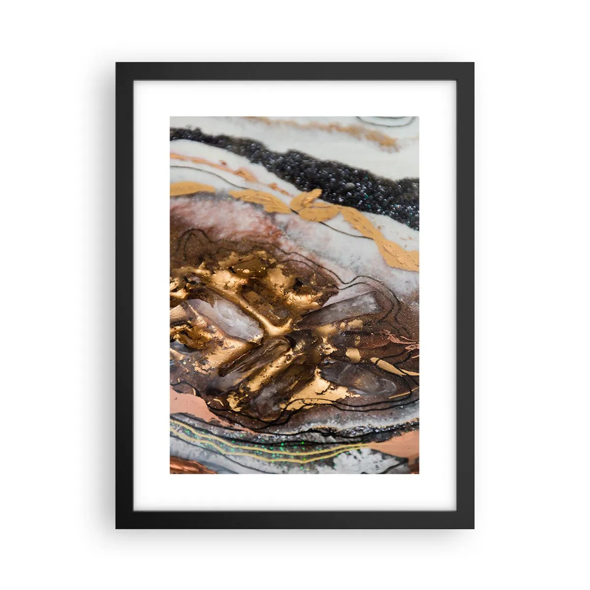 Poster in einem schwarzem Rahmen - Das Element der Erde - 30x40 cm