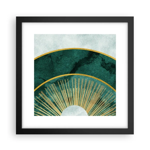 Poster in einem schwarzem Rahmen - Anderes Sonnensystem - 30x30 cm