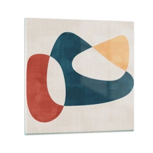 Glasbild - Bild auf glas - Einflüsse und Metamorphosen - 70x70 cm