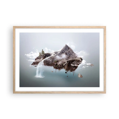 Poster in einem Rahmen aus heller Eiche - Mit dem Auge eines Surrealisten - 70x50 cm