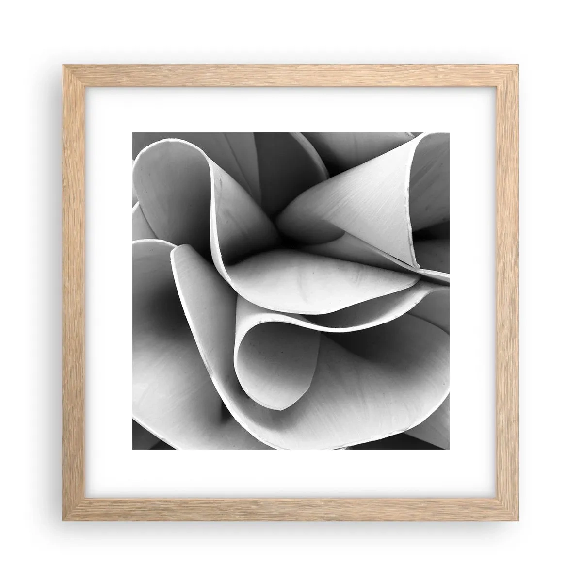 Poster in einem Rahmen aus heller Eiche - Es passiert im Weltraum - 30x30 cm