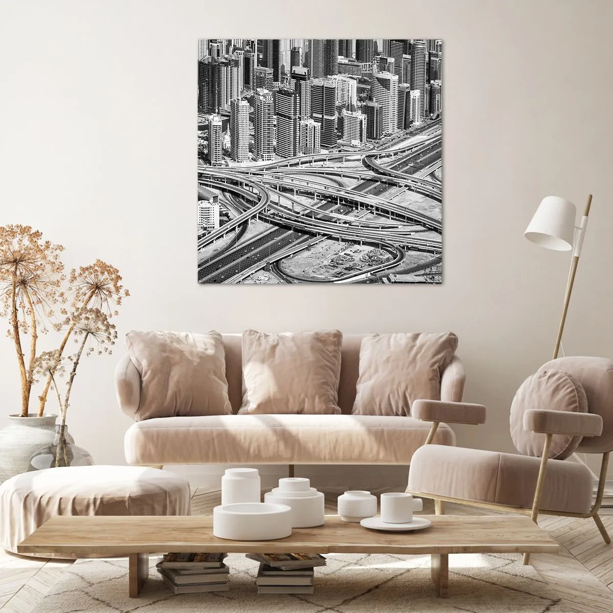 Bild auf Leinwand - Leinwandbild - Dubai - die unmögliche Stadt - 40x40 cm