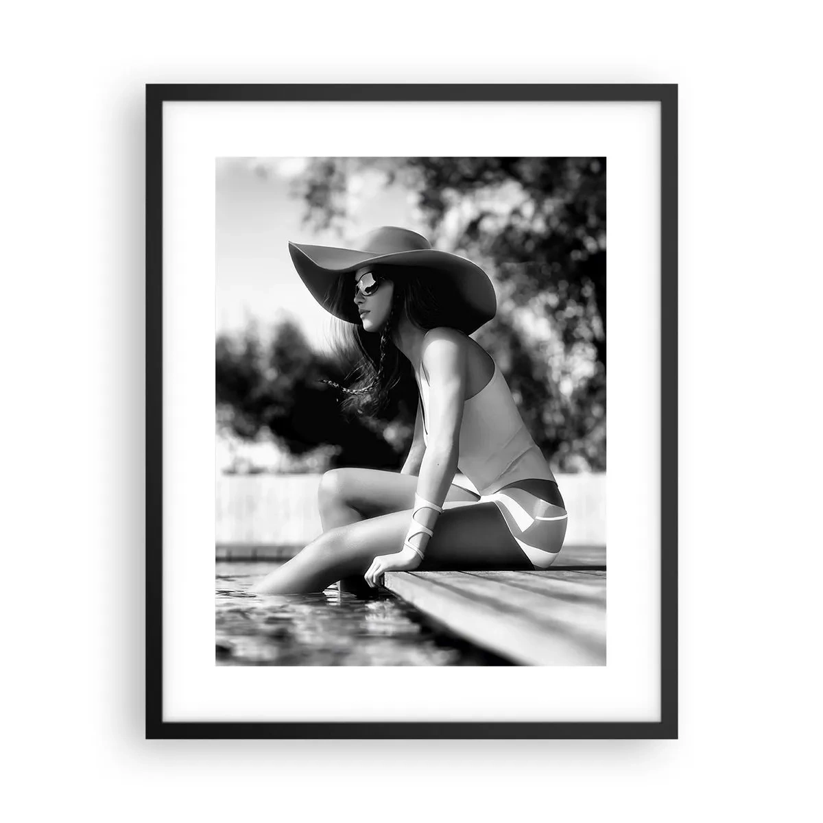 Poster in einem schwarzem Rahmen - Sommertraum - 40x50 cm