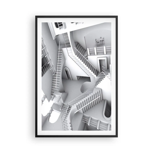 Poster in einem schwarzem Rahmen - Die Paradoxien des Weltraums - 61x91 cm