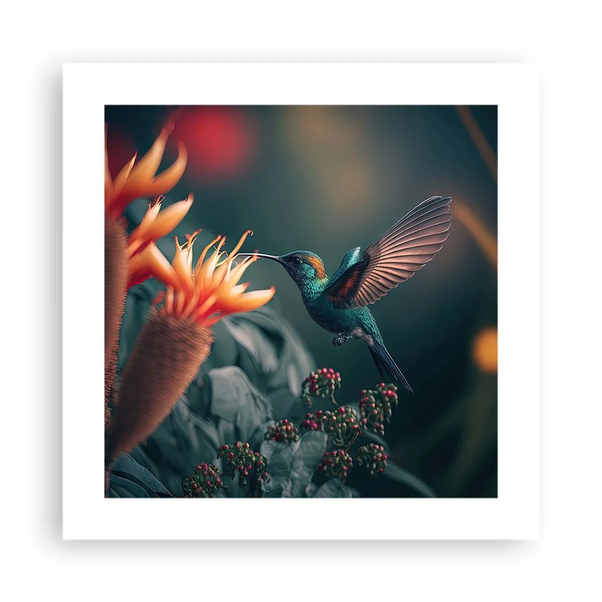 Poster - Wirklich buntes Leben - 40x40 cm